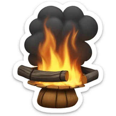 Woodfire cosy  sticker