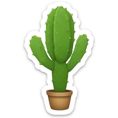 single flat Nopal without pot sticker