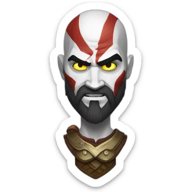 Kratos god of war vol sticker