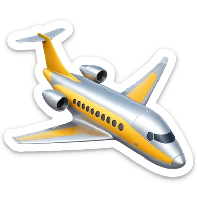 Plane in a nose dive sticker
