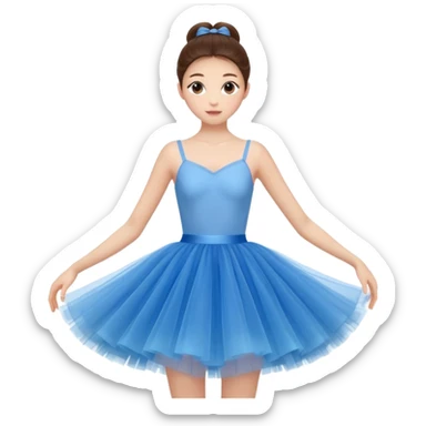 cinematic-realistic-blue-tutu,-layers-of-fine,-soft-tulle-forming-a-voluminous-and-airy-skirt,-delicate-folds-catching-the-light,-slightly-frayed-edges-adding-authenticity,-glowing-softly-with-a-warm-and-ethereal-elegance sticker