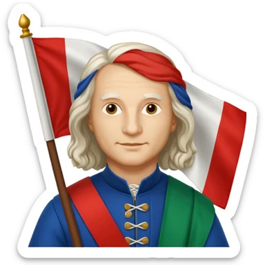 antonio vivaldi italian flag sticker