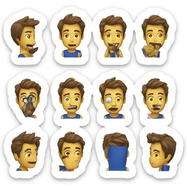 Sorprendido con la boca abierta sticker