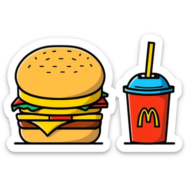 1990’s McDonald’s meal with a toy sticker