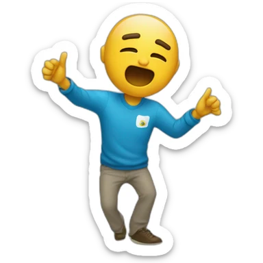 Un mec qui dab sticker