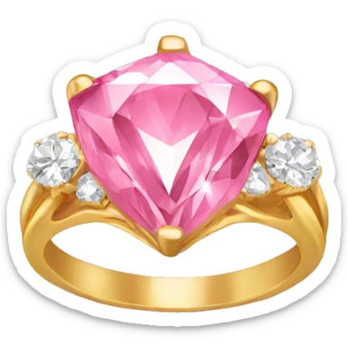 Pink diamond ring  sticker