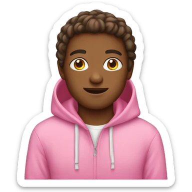 Pink hoodie sticker