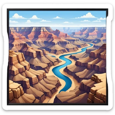 Grand Canyon Desert Place sticker
