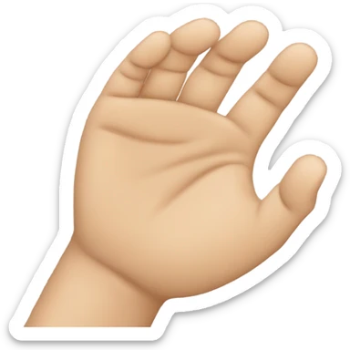 Grinsen der Emoji der seine Fingerspitzen auf beiden Händen vorne so zusammen führt sticker