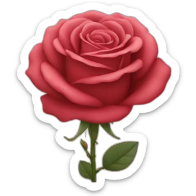 Slip rose sticker