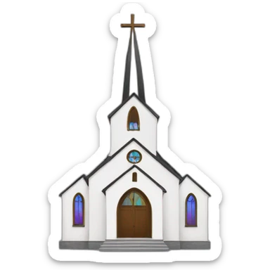 contemporary church sticker