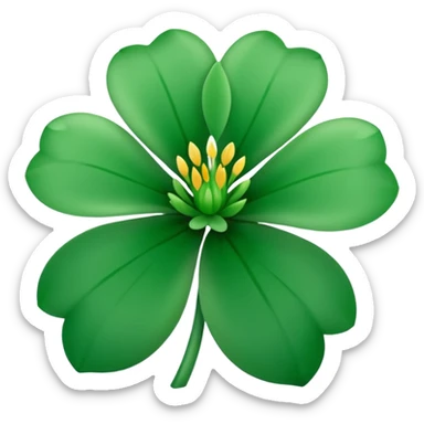 detailed Green flower sticker