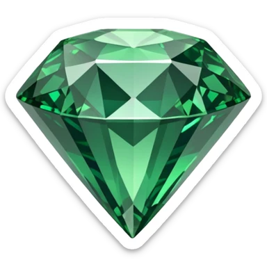 create a green diamond sticker