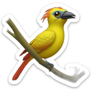 spiderbird sticker