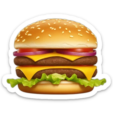 McDonald’s burger sticker