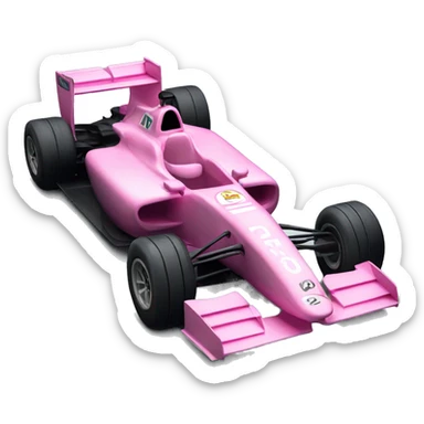 pink formula 1 car sticker