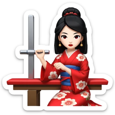 geisha bench press sticker