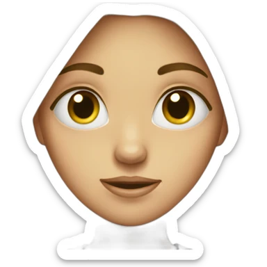 the cross-eyed girl sticker