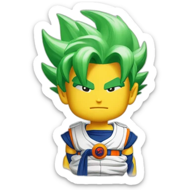 Dragon Ball Z en Lacoste  sticker