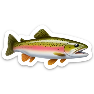 Baby Trout jumping sticker