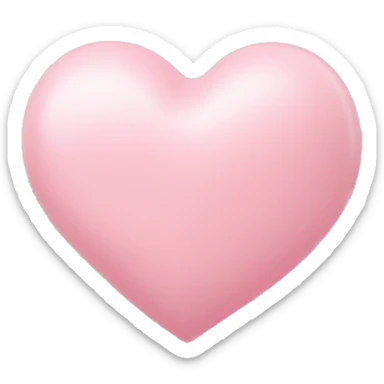 baby pink heart sticker
