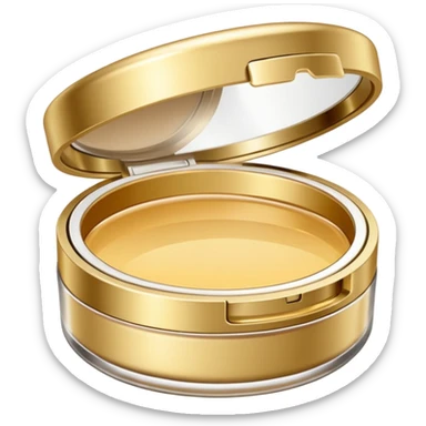 PVarios rodutos de beleza com tampa dos potes dourados e fundo transparente pra usar como figurinha sticker