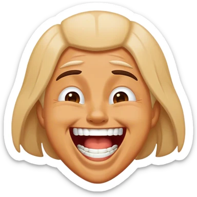 Laughing hysterically  sticker