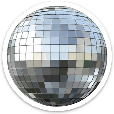 Disco ball sticker