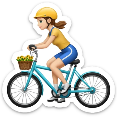 Grab bike women sticker