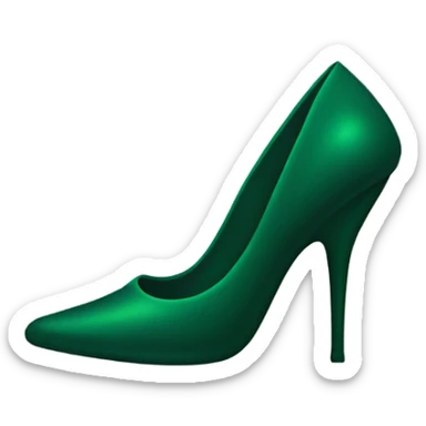 Dark green stiletto  sticker