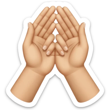 deux mains qui ce croise sticker