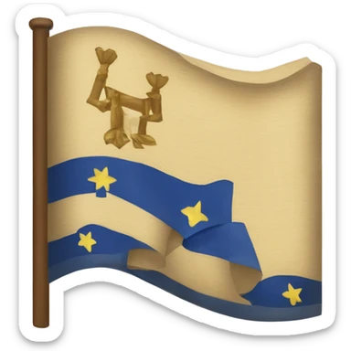 Drapeau  de Jérusalem enn 1100 sticker