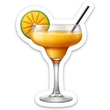 Mango daiqiri und nichts am glas schmücken sticker