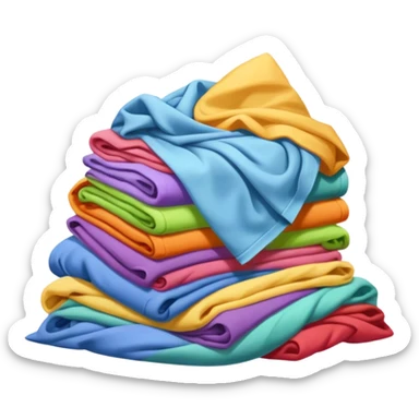 Pile of laundry sticker