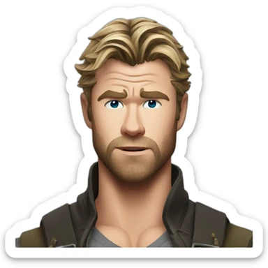 chris hemsworth sticker