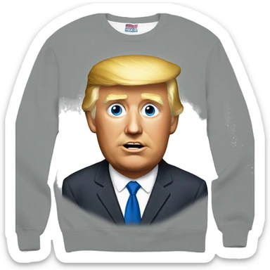 Trump with daddy’s home sweatshirt sticker