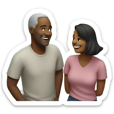 Mike and Patti in Portugal  sticker