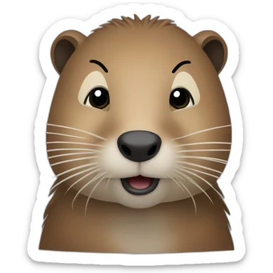 Nutria embarazada sticker