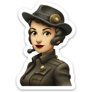 Dieselpunk Mistress sticker