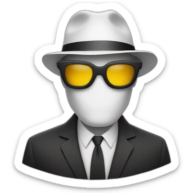 Invisible man sticker