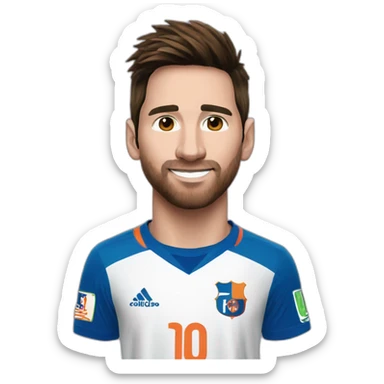 Messi with Miami FC t-shirt sticker