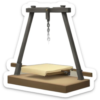 Guillotine sticker