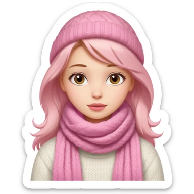 Clean girl/coquette invernali sticker