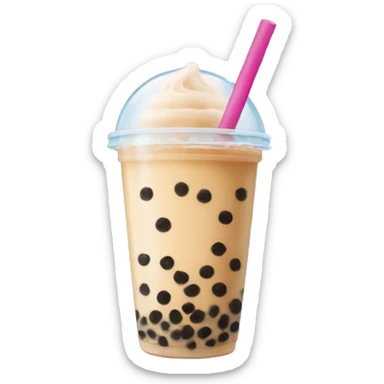 Bubble tea sticker