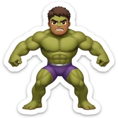 Super hero hulk kid full body sticker