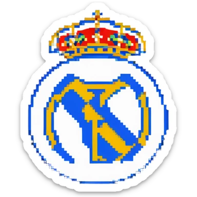 Real Madrid football club logo sticker