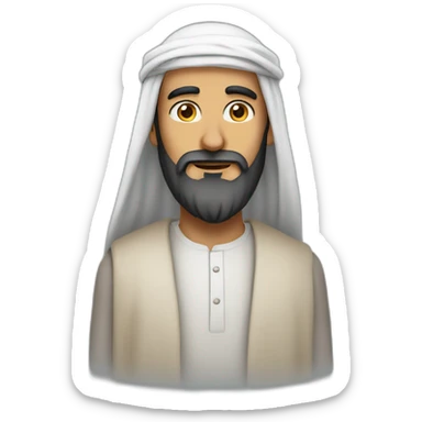 Long beard Arab man sticker
