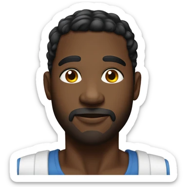 Big black gay dude sticker