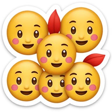 tạo cho tôi emoji 3 cô gái sticker