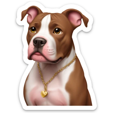 crie um pitbull mandando beijos sticker